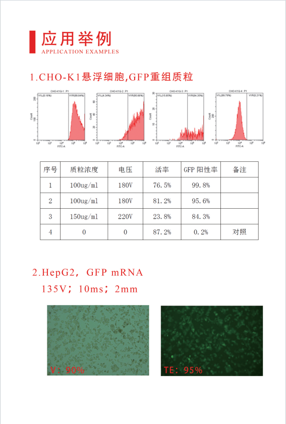 威尼德 Gene Pulser 830 方波电穿孔仪 与实验样品配合使用，确保高转染效率